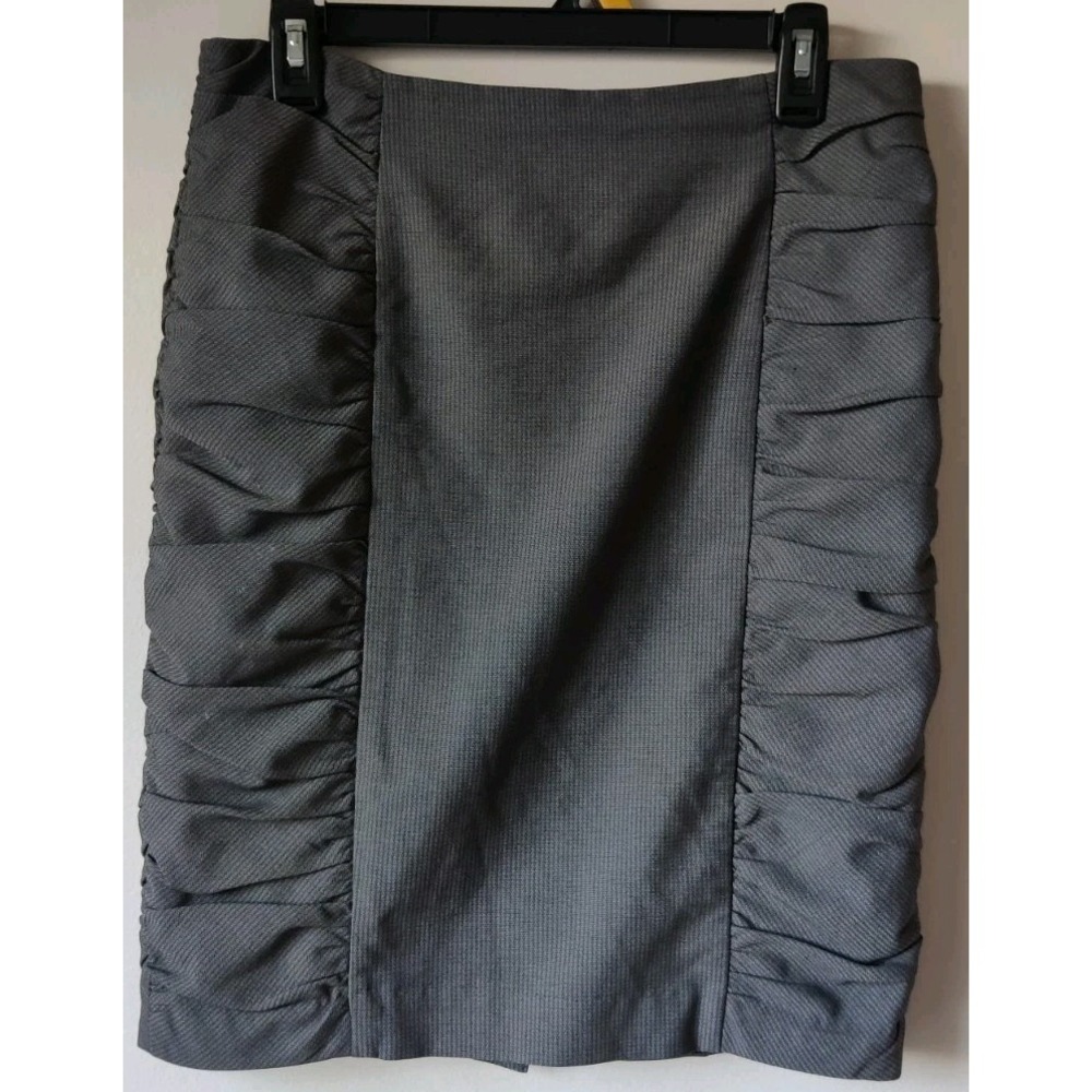 Cartonnier Anthropologie Women's Sz‎ 6 Pencil Stretch Ruched Side Skirt Business